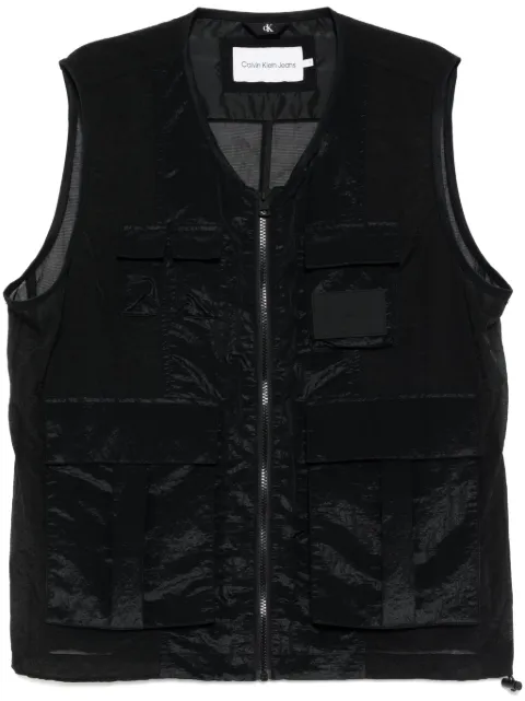 Calvin Klein panelled gilet Black K11K114722