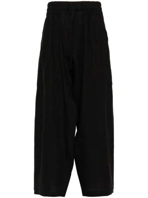 Jan Jan Van Essche drop-crotch trousers Black TROUSERS80BLK