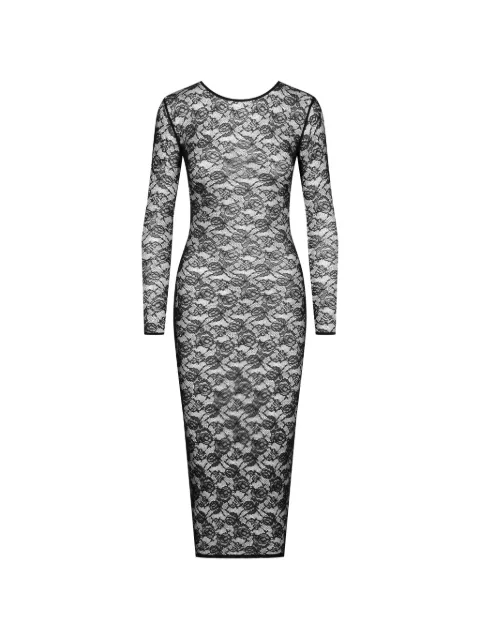 Maison Close Flashback long-sleeve midi dress Black 562554