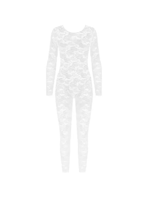 Maison Close Flashback backless jumpsuit White 562622
