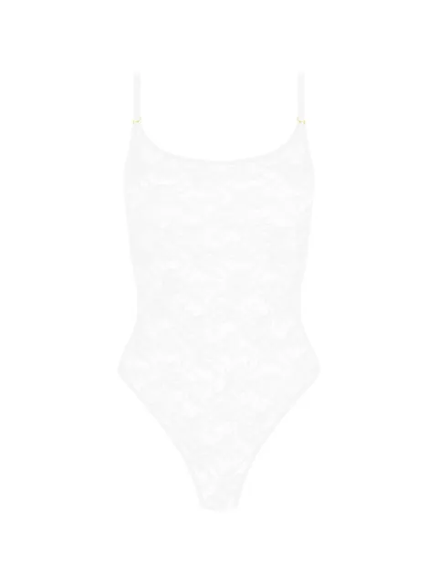 Maison Close Flashback thong bodysuit White 562612