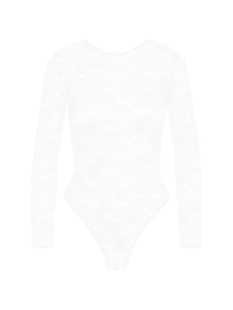 Maison Close Flashback long-sleeve bodysuit White 562607