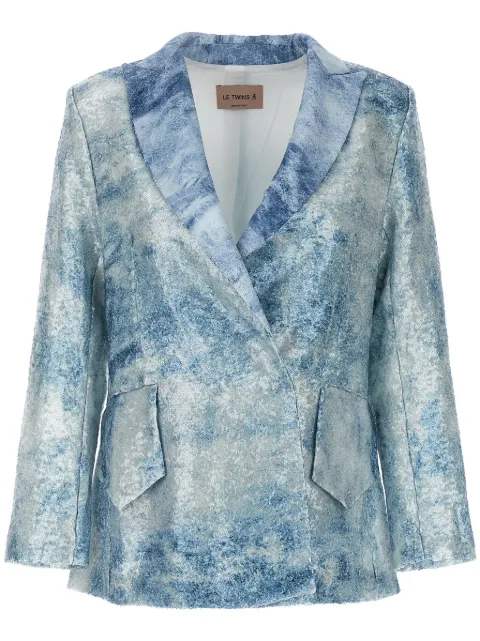 LE TWINS Como blazer Blue COMO