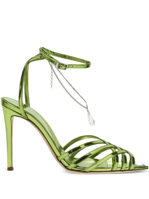 Nicolò Beretta 100mm Levy sandals Green NBE3000002