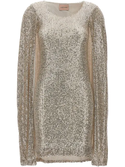 LE TWINS Villa Villa mini dress Silver PERUGIA