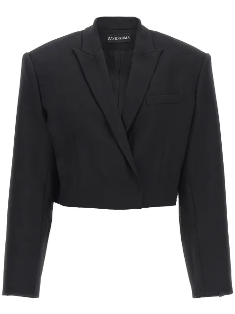 David Koma cropped blazer Black AW23DK01JBLACK
