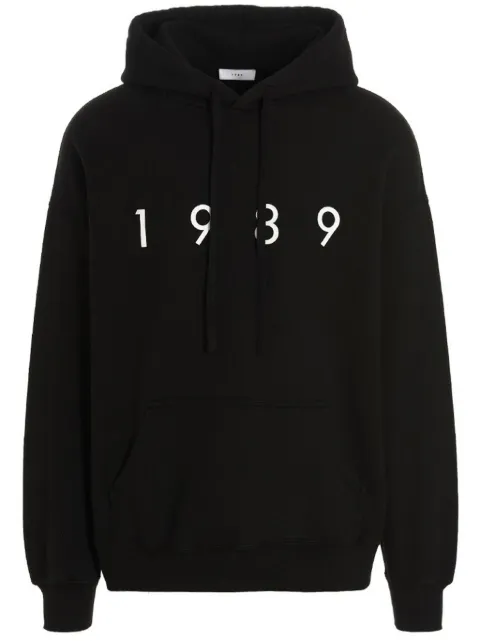 1989 STUDIO logo-print hoodie Black LOGOHOODIEBLACK