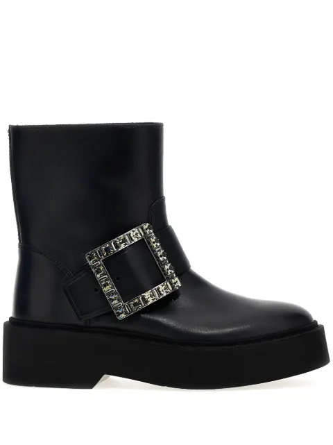 Roger Vivier Viv' Rangers ankle boots Black RVW74039630TTQ