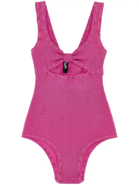 ROTATE BIRGER CHRISTENSEN crinkled swimsuit Pink 113165504504
