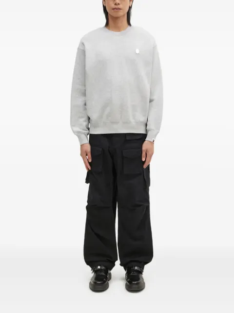 A BATHING APE® Ape Head crew neck sweatshirt Grey 001SWK801308M