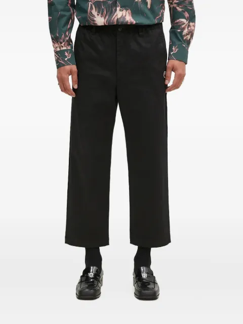 A BATHING APE® logo-appliqué trousers Black 001PTK801011M
