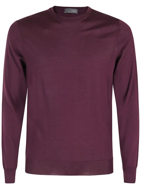 Drumohr round-neck long-sleeves sweater Purple D0D103
