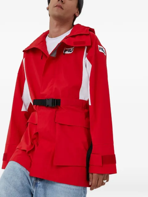 Fila hooded belted jacket Red FAM0170