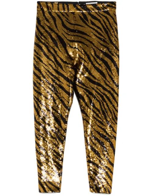 Balenciaga Pre-Owned sequin stretch-jersey leggings Gold CSCR8288