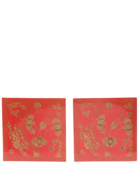 GINORI 1735 porcelain plate (30cm x 30cm) Red 017RG00FX2031