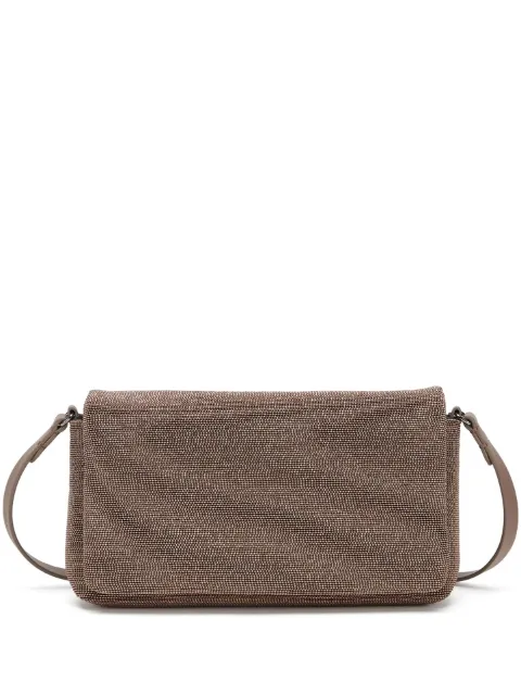Brunello Cucinelli Monili-chain cross body bag Brown MBMON2611C170