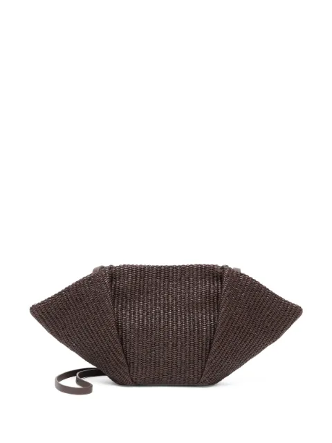 Brunello Cucinelli interwoven-design clutch bag Brown MB39D2697C300
