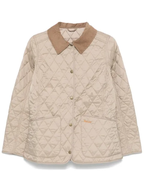 Barbour quilted collared jacket Brown LQU0475SN11