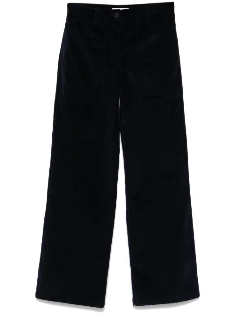 Maison Kitsuné corduroy trousers Blue NW01104WW0116