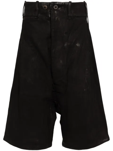 Boris Bidjan Saberi drop-crotch shorts Black P11FET10005
