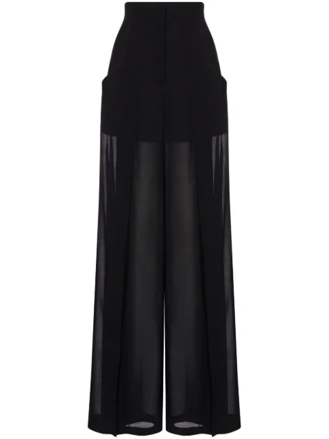 Philosophy Di Lorenzo Serafini semi-sheer trousers Black A0309212