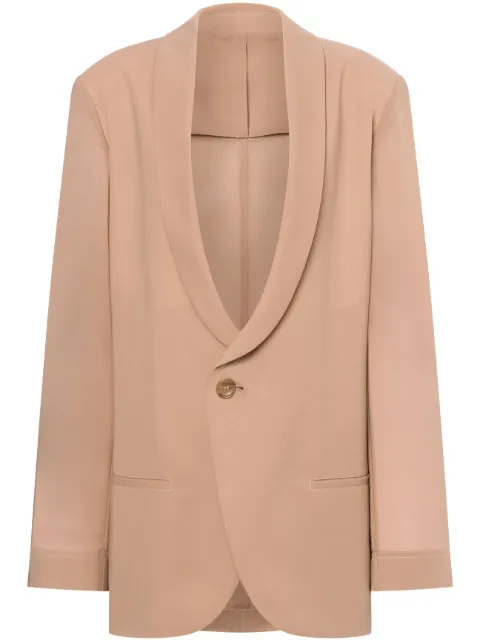 Philosophy Di Lorenzo Serafini single-breasted blazer Neutrals AEF251C05062121