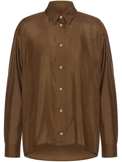 Philosophy Di Lorenzo Serafini silk shirt Brown AEF251C02012116
