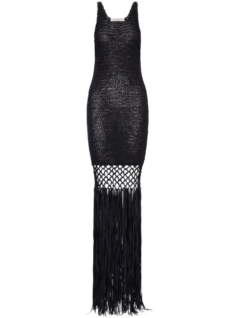 Philosophy Di Lorenzo Serafini crochet-knit maxi dress Black AEF251C04832103