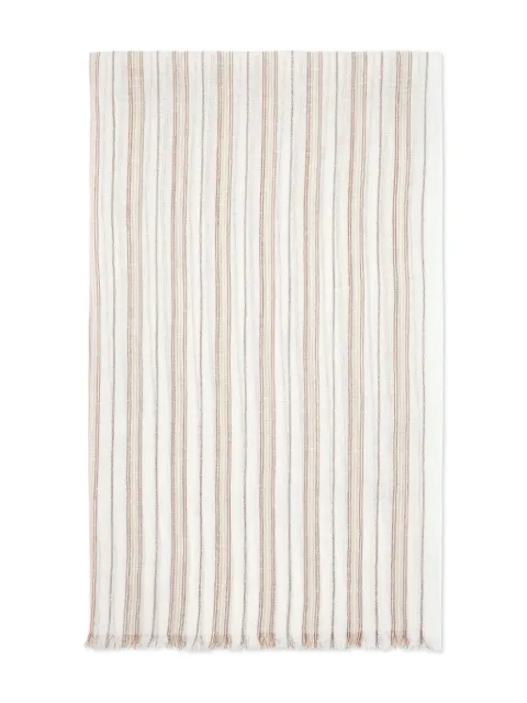 Brunello Cucinelli striped scarf Neutrals MSCDAGL38C0001