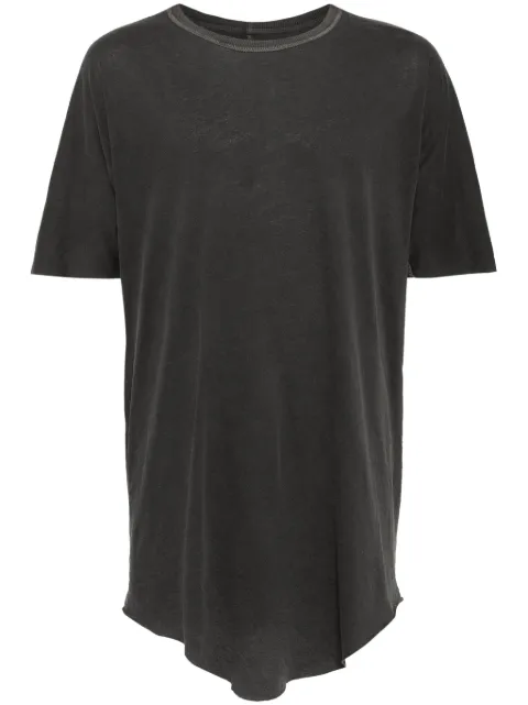 Boris Bidjan Saberi round-neck T-shirt Grey TSONEP1RFFKN01DRKGRY