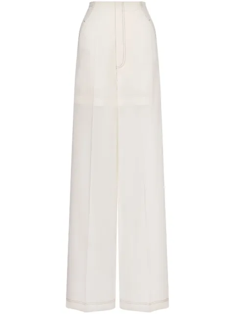Philosophy Di Lorenzo Serafini layered palazzo pants White AEF251C03132121