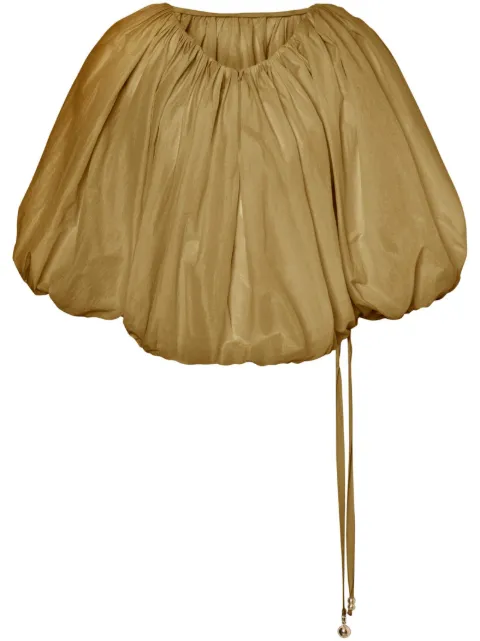 Philosophy Di Lorenzo Serafini gathered blouse Neutrals AEF251C02132120