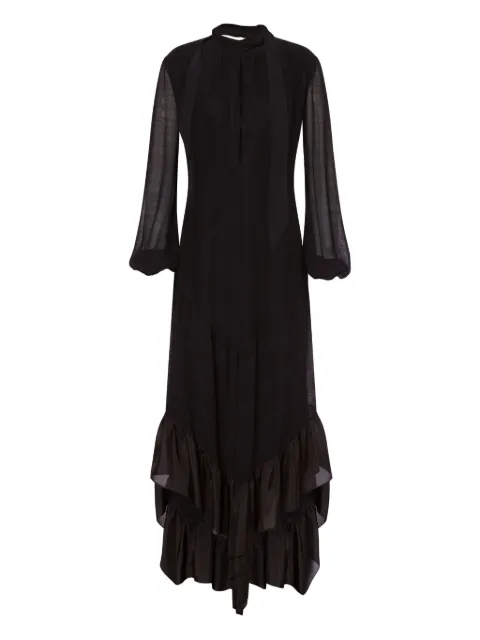 Philosophy Di Lorenzo Serafini ruffle-detail maxi dress Black AEF251C04362136