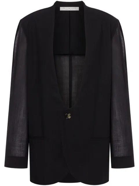 Philosophy Di Lorenzo Serafini single-breasted blazer Black A05042124