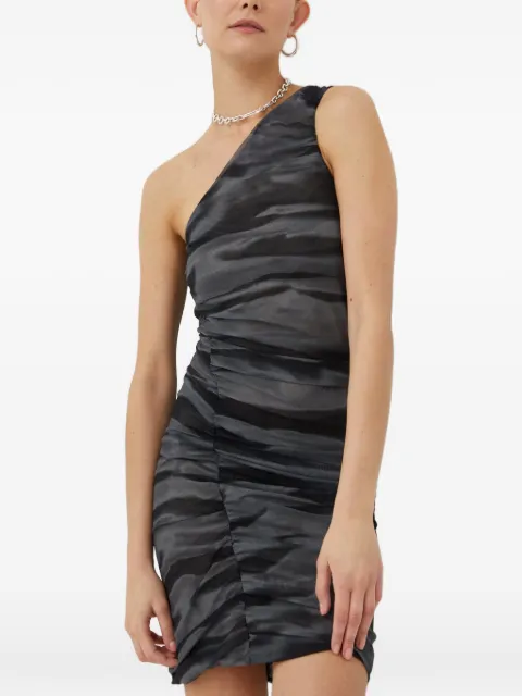 SAMSOE SAMSOE one-shoulder ruched mini dress Grey F22300115