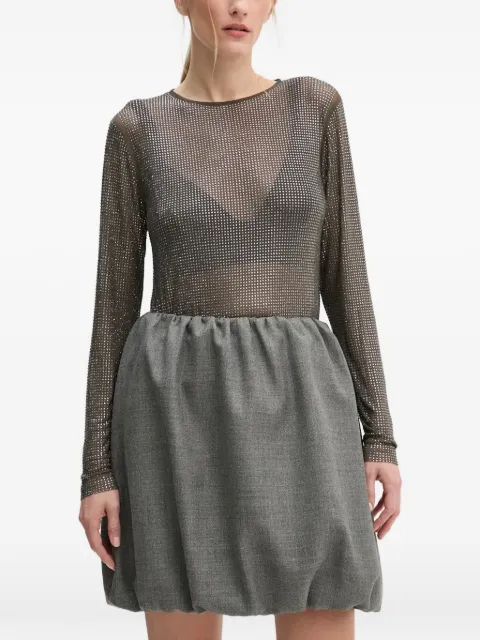 SAMSOE SAMSOE embellished long-sleeved top Grey F24300082