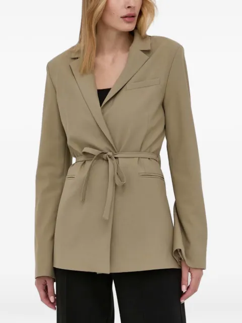 SAMSOE SAMSOE tie-waist blazer Green F22100087