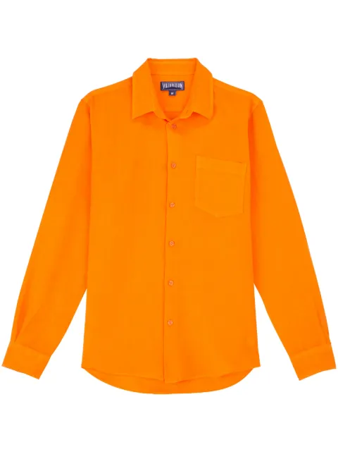 Vilebrequin linen shirt Orange CRSU3U00