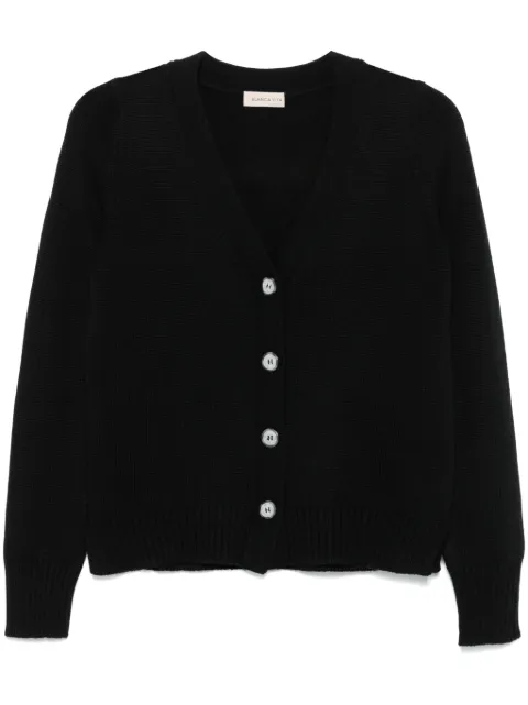 Blanca Vita virgin wool cardigan Black 1320614200