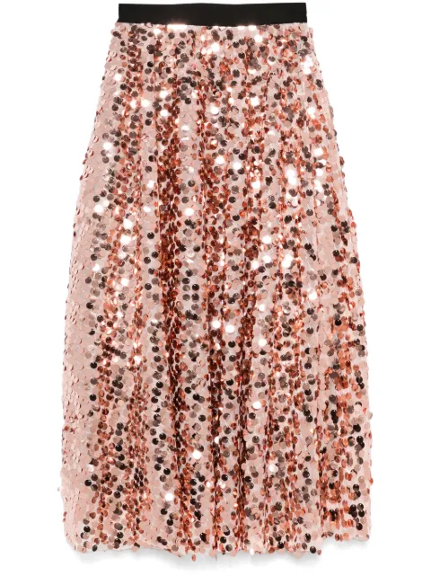Blanca Vita sequinned midi skirt Pink GENZY4104