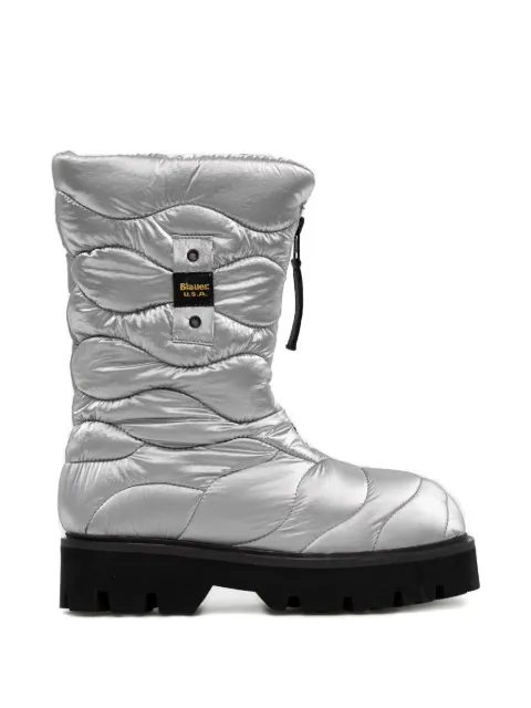 Blauer Elsie quilted zip boots Silver F2ELSIE06DOWSIL