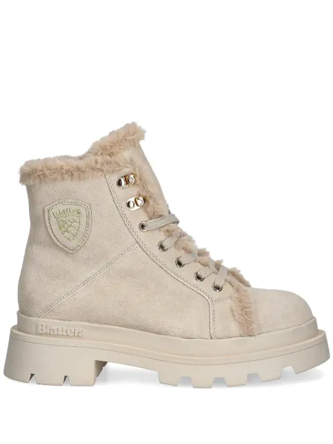 Blauer suede lace-up boots Neutrals F4KIMMEL06SUE