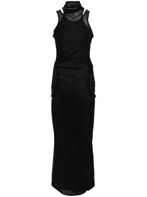 Coperni mesh maxi dress Black COPR107557