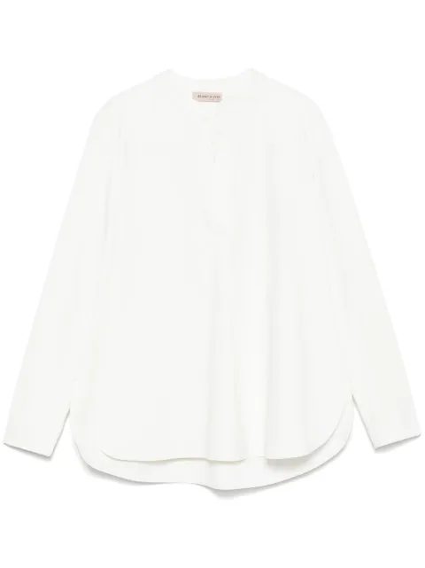Blanca Vita band-collar blouse White TROPEA2824