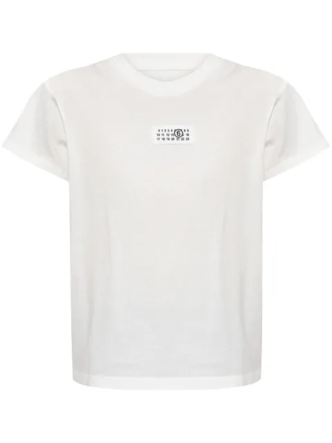 MM6 Maison Margiela Numeric logo-patch T-shirt White S52GC0327S24312