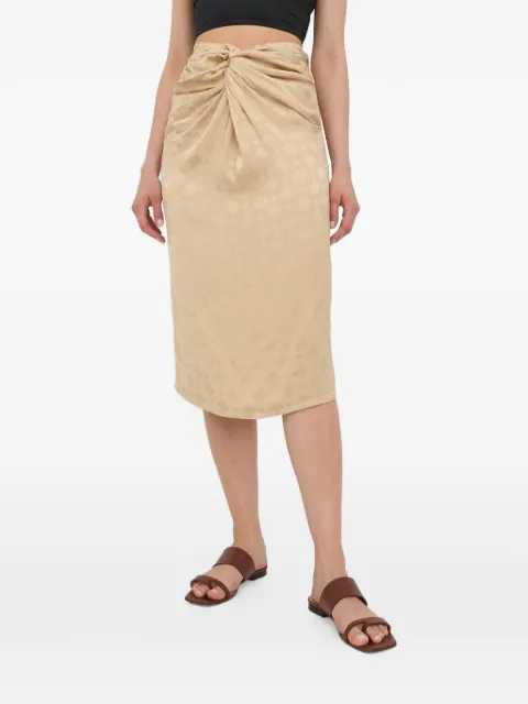HERSKIND knot midi skirt Neutrals 4430876