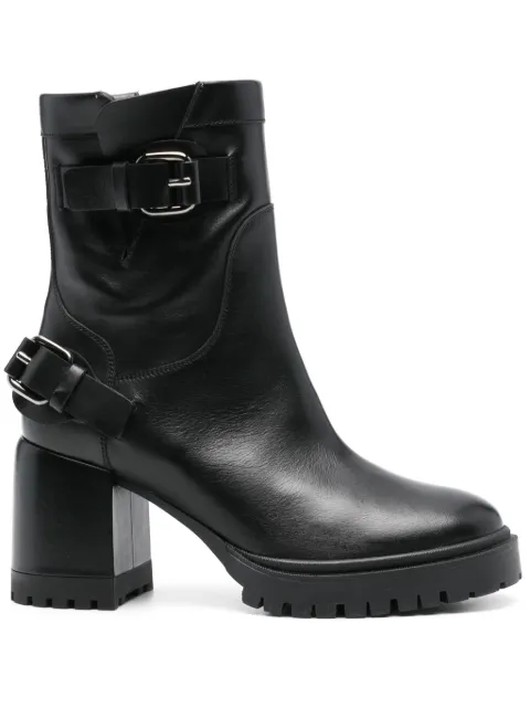Casadei 80mm leather biker boots Black 1R492Y0701C1108
