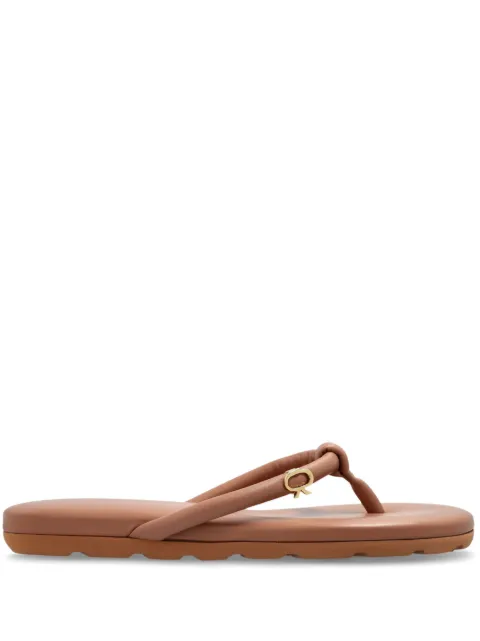 Gianvito Rossi Juno flip-flop sandals Neutrals G1004105GOM