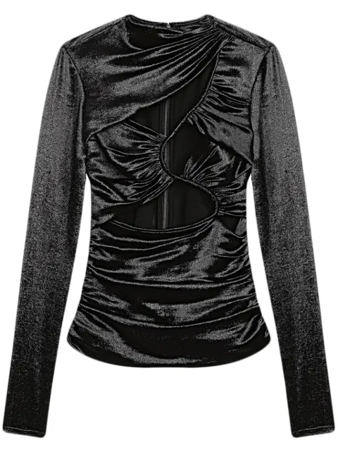 ISABEL MARANT Rose top Black HT0598FAC1J13I
