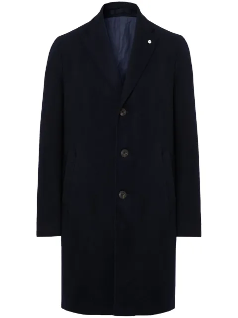 LUIGI BIANCHI MANTOVA single-breasted coat Blue 7490005154NAVY